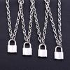 Punk Stainless Steel Padlock Pendant Necklace - Rock & Hip Hop Style for Men & Women