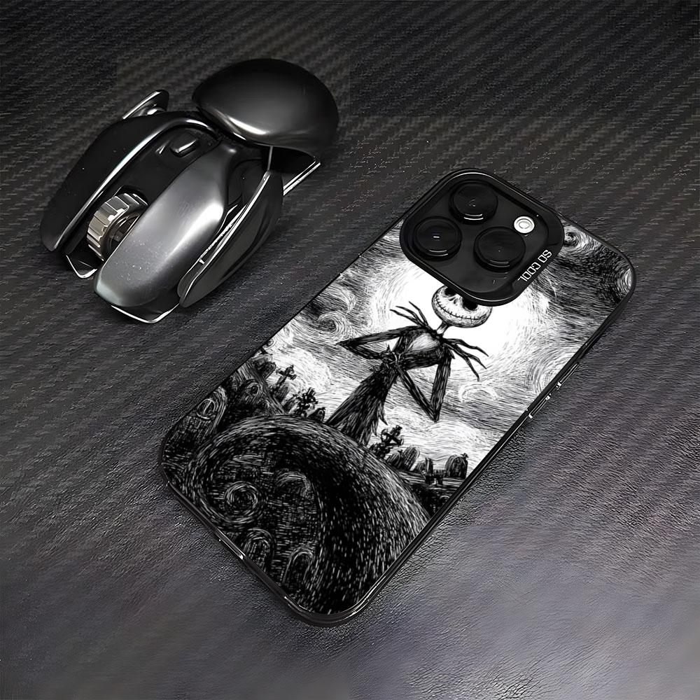 

The-Nightmares-Before Christmas Phone Case For IPhone17 Air 16 15 14 Plus 13 12 11 Pro 7 8 XS Max XR Silver Black Bumper Case iPhone 11ProMax
