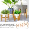 Durable Free Standing Planter Garden Display Plant Stand Shelf Bonsai Holder Flower Pot Trays Wood Rack