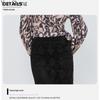 Rhinestone Skirt Women's Hollow High Waist Lace A- Line Half Skirt High-grade Black Knitted Mid-skirt