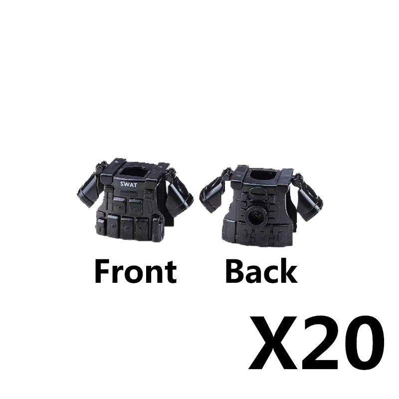 Military MOC Soldier Figure MOC Building Blocks Special Forces Accessory Alpha Helmet Vest Backpack Belt Kit Mini Toy Gifts K127