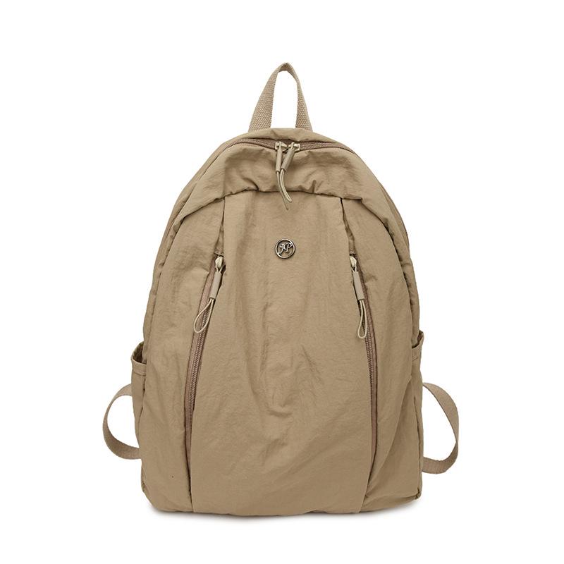 Сверхлегкий водонепроницаемый нейлоновый рюкзак - Стильный и вместительный для путешествий или школы One Size хаки