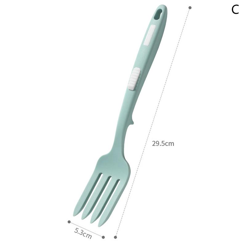 

Гибкая кухонная утварь Многофункциональная силиконовая вилка для спагетти Вилки для салата C