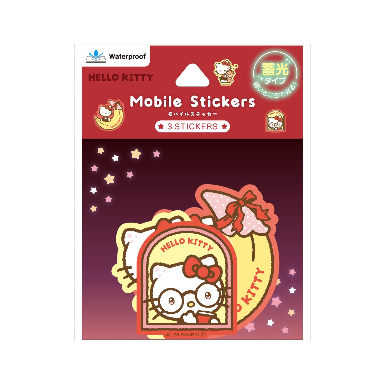 Gourmandies Sanrio Characters Mobile Sticker Hello Kitty Glow-in-the-Dark SANG-560KT
