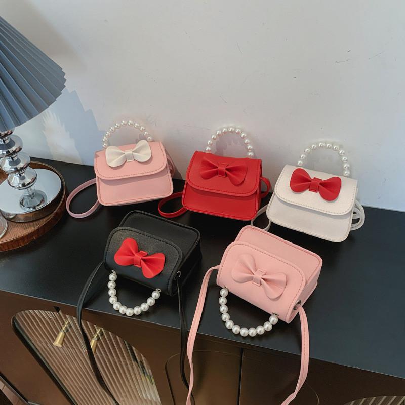 Cute Sweet Style Butterfly Knot Single Shoulder Bag With Magnetic Closure For Daily Use