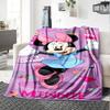 1 Stück Happy Minnie Decke Leichte Flanelldecke für Sofa Bett Reise Camping Wohnzimmer Büro Couch Stuhl