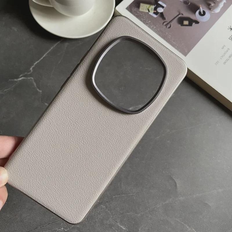 Honor Magic6 Pro Luxury Leather Anti-Fall Protective Case – Simple, Sleek, and Professional.