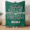 New York Jets Football Team Logo Customized Your Name Blanket Lightweight And Comfortable Warm Blanket Suitable For Bed Home Chair Office Sofa Camping