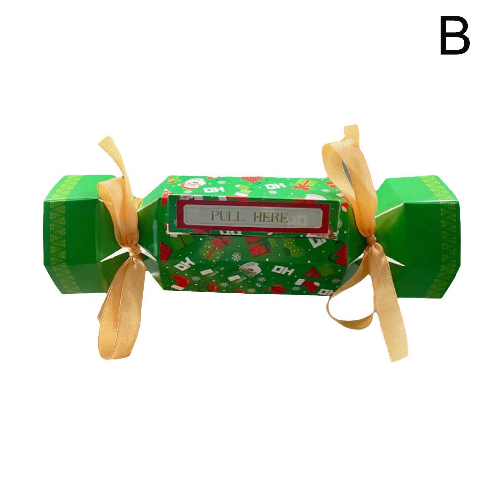 Christmas Surprise Money Holder Pull Pouch 1/4PCS Cash Candy DIY Box Gift Bag Out Card Decorati O1N4