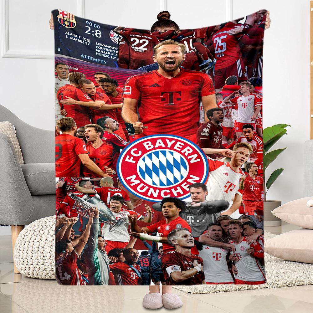 Bayern Munich Blanket Warmthful Decor Perfect for Chair Bed Office All-Season Use Digital Print Ideal Gift For Birthday Valentine'S Day