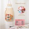 Kids Reward Jar with Stars, Candy,Cards That Can Be Recorded Kindergarten Family Reward Collection Jar Baby Wish Progress Item