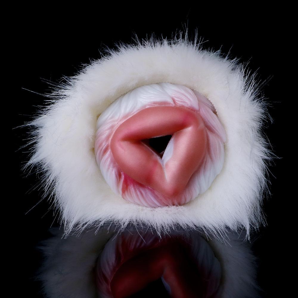 Imitation Fur Beast Men's Masturbator Pussy Cup - Animal Ass Mold Penis Training Device