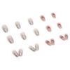 24 Stück tragbare Nagelaufkleber, Ballettnagel, Eis, transparent, glänzend, Wolkennagelstück, künstliche Nägel, abnehmbarer fertiger Nagel