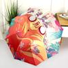 Adventure Time  Pattern, Automatic Folding Umbrella, Portable and Foldable Design, 8 Ribs, a Christmas or Birthday Gift.