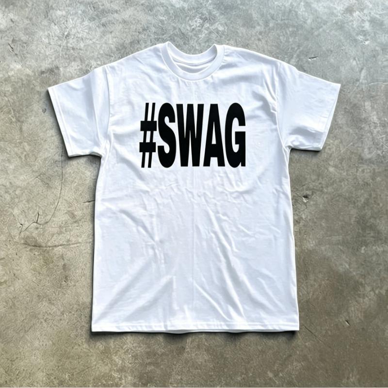 SWAG Street Style YK Printed Tshirt Unisex Casual Retro Style Daily Wear Classic Design Soft Fabric Printed Tshirt