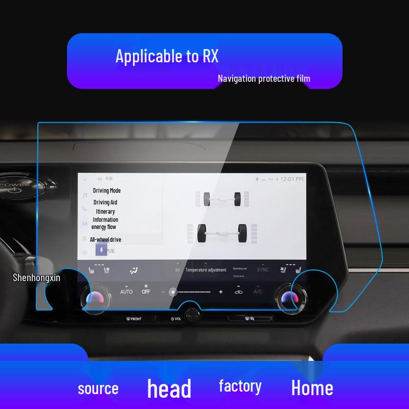Lexus UX 24 Tempered Film: RX Console, RZ Screen Protector for Car Interior