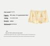 Paissen Bear Pure Cotton Girls' Antibacterial Boxer Briefs - 4-Pack Cartoon Shorts