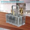 Multifunctional Dishwasher Basket Universal Foldable Cutlery Holder Dishwasher Basket Accessory Knife and Fork Storage Basket