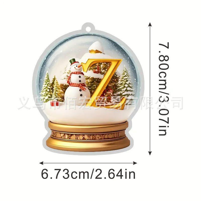 

Eyecatching Acrylic Car Charm Playful Christmas Tree Ornament For Festive Decor 26