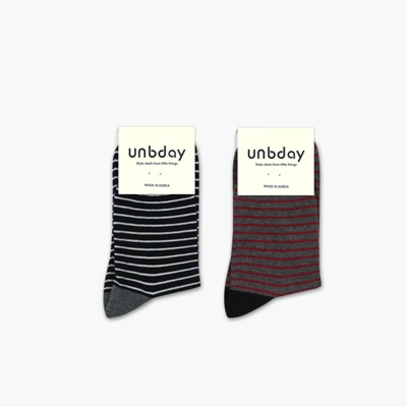 Men s Striped Socks gray