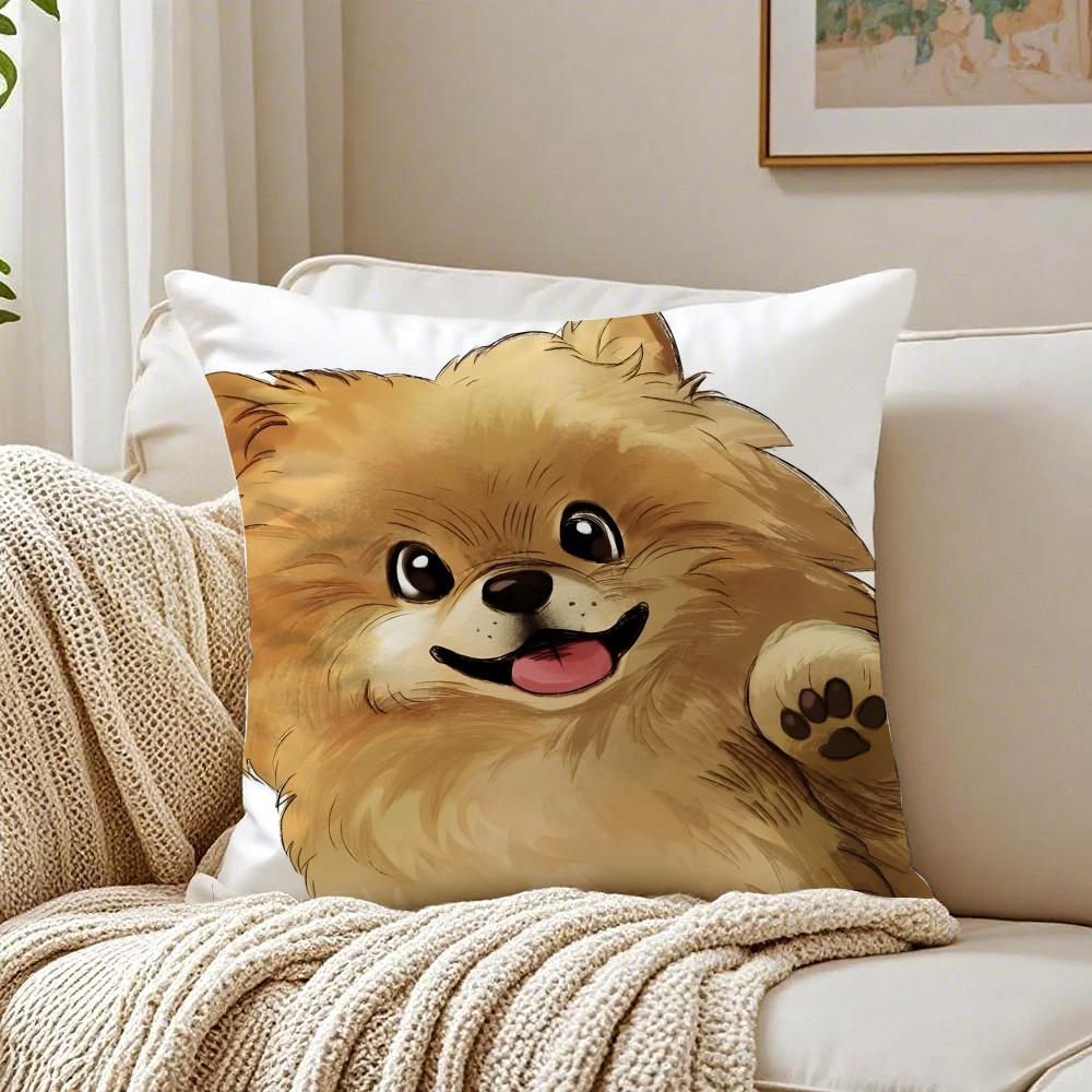 NICE CUTE Shiba Inu Dog Cushion Cover Pillowcase Antidustmite Living Room Sofa Decor Cushion Room