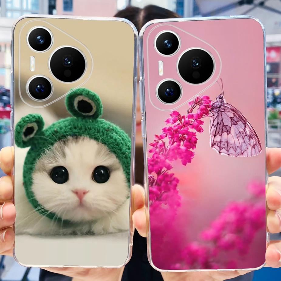For Huawei Pura 70 Pro Plus Case Stylish Painted Cover Clear Silicone Phone Cases For Huawei Pura 70 Pro Pura70 Pro+ Soft Fundas