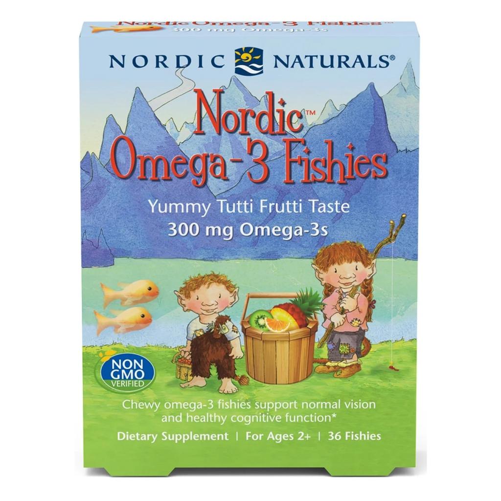 Nordic Omega-3 Fishies, 300mg Yummy Tutti Frutti Taste - 36 Fishies