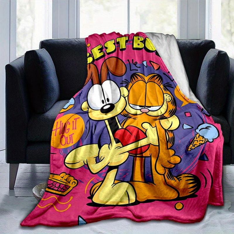 1pc Trends Garfield Best Buds Blanket, Soft & Cozy Throw Blanket, Living Room, Travel, Camping, Car Blankets, Beach, Office Naps, Perfect Gift.M094