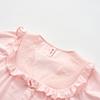 Fenteng 100% Pure Cotton Lace V-Neck Short-Sleeved Cropped Pants Home Suit Set Pajamas