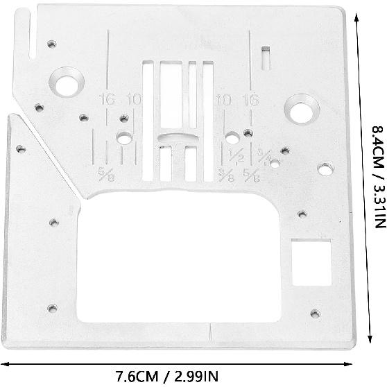 Steel Needle Plate for Singer XL-550, XL-580, SEQS-6700, XL-400, SEQS-6000, XL-420 Sewing Machines, Q235 Steel
