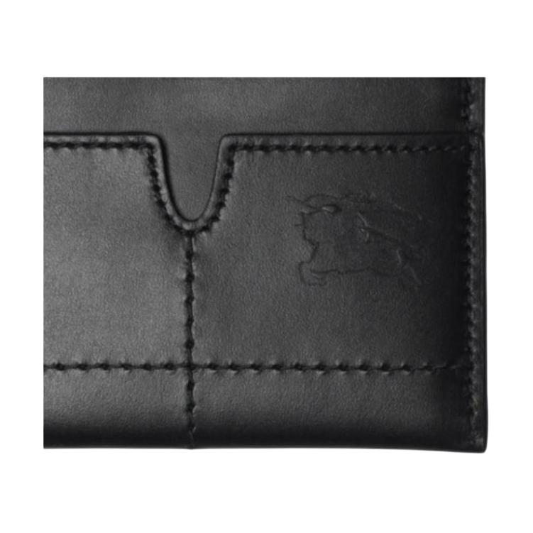 Burberry Minimalist Elegant Calfskin Card Holder Men Accessories Black 80930891
