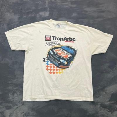 Vintage Bill Eliot Nascar Shirt Mens XL White 1990s Tropartic
