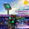 1Pack, 5M/10M/20M/30M LED Solar Outdoor Fairy String Lights With 8 Modes For Wedding, Party, Balcony, Patio, Eave, Tree, Garden, Christmas Decoration