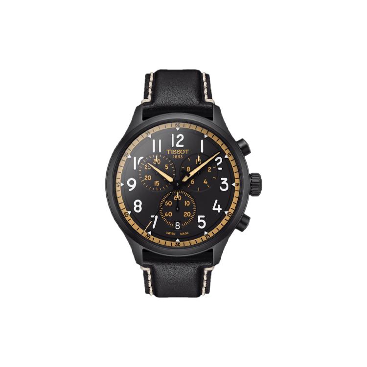 Tissot Soko Collection Quartz Movement Men's Watches Watch 45mm Black Dial Stainless Steel Case Leather Strap T116.617.36.052.02
