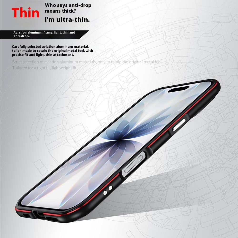 Pro iPhone 17 Nárazníkové pouzdro Bezzadní rámový kryt telefonu s ochranou čočky