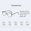 New Fashionable Flat Mirror Retro Metal Frame Optical Mirror Men's And Women's Anti Blue Light Glasses 66603