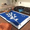 Blue Abstract Carpet for Living Room Modern Luxury Decoration Home Rugs for Bedroom Big Size Non-slip Easy Cleaning Floor Mat