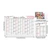 2026 Large Wall Calendar 12-Month Vertical Hanging Planner Big Grid Paper for Office & Home, School Classroom Planning