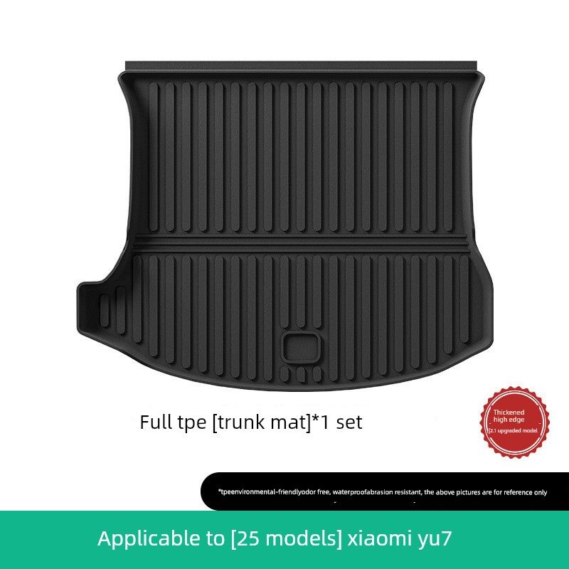 Suitable for Xiaomi Yu7 Car Floor Mats, Tpe Full-Coverage Starry Sky Carpet, Waterproof Trunk Mat, Car Interior 25 Models of Yu7 Trunk Mats [No Holes]