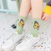 Ladies' Butterfly Printed Socks - Soft, Comfortable, and Trendy Candy Colors  Fashionable Street and Sports Socks, Suitable for All Seasons