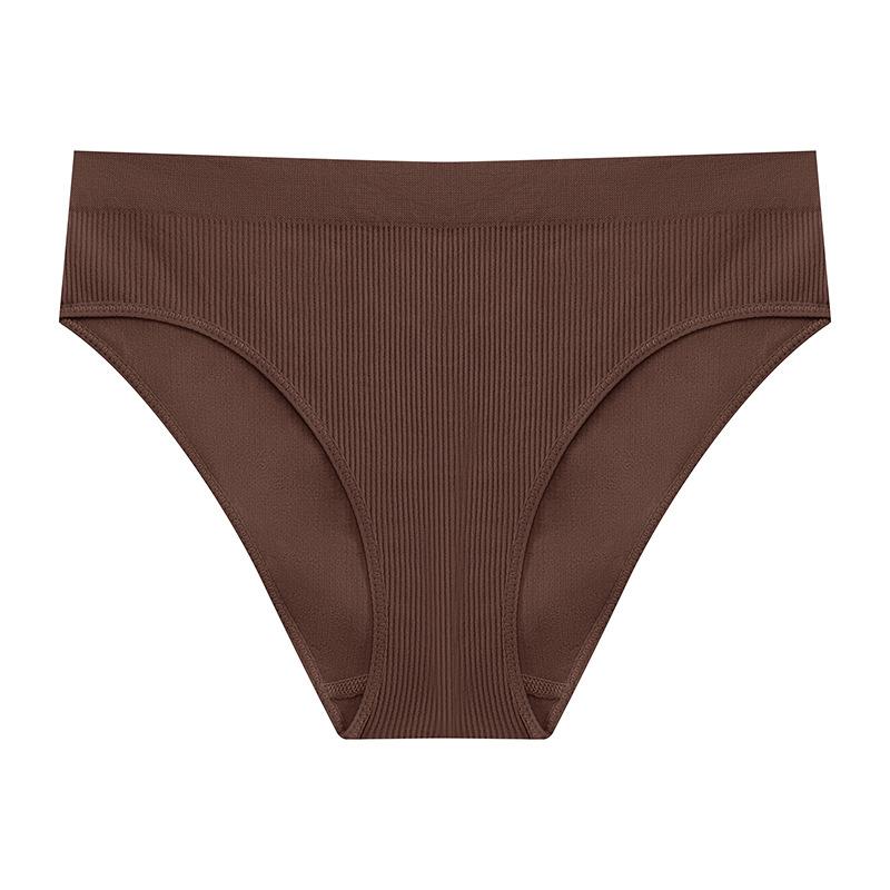 

Хлопковые дышащие трусики для женщин, мягкие удобные трусы, нижнее белье с буквенным принтом, женские трусы, однотонное нижнее белье XL темно-коричневого