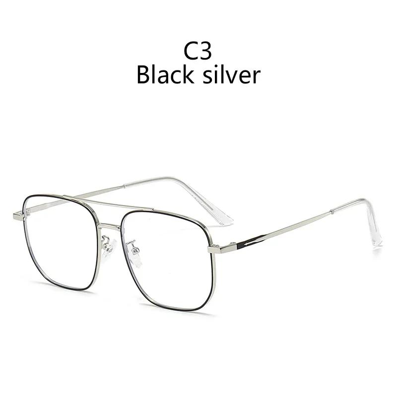 

Luxury Metal Vintage Oversized Myopia Glasses Women Men Double Beam Nearsighted Eyewear Ultralight Prescription Eyeglasses 0