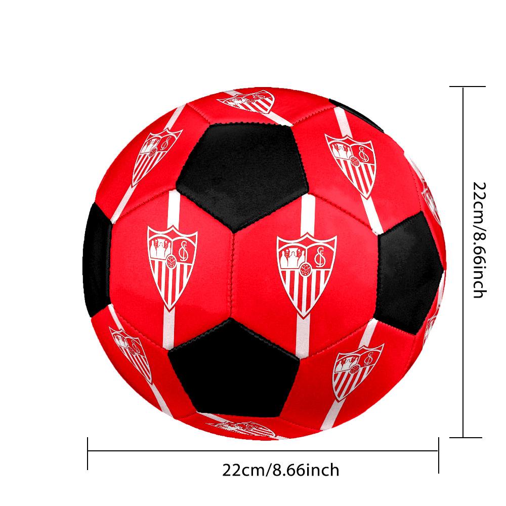 1 PZ poster Sevilla FC formato 5 pallone da calcio PrahaPallone da calcio Indoor Colorato Per Tutte le Età Cucito a Macchina PVC Pronto per la Competizione Durevole Alto Rimbalzo
