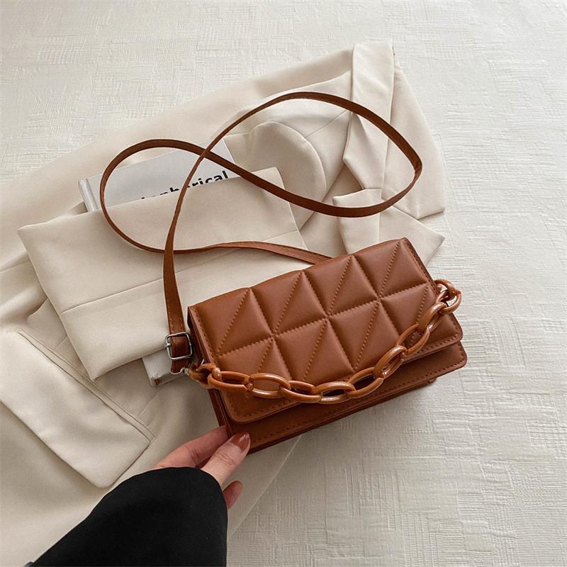 Korean Style Casual Retro Crossbody Bag Street Fashion 2024 Spring New Trend Simple Shoulder Bag коричневый