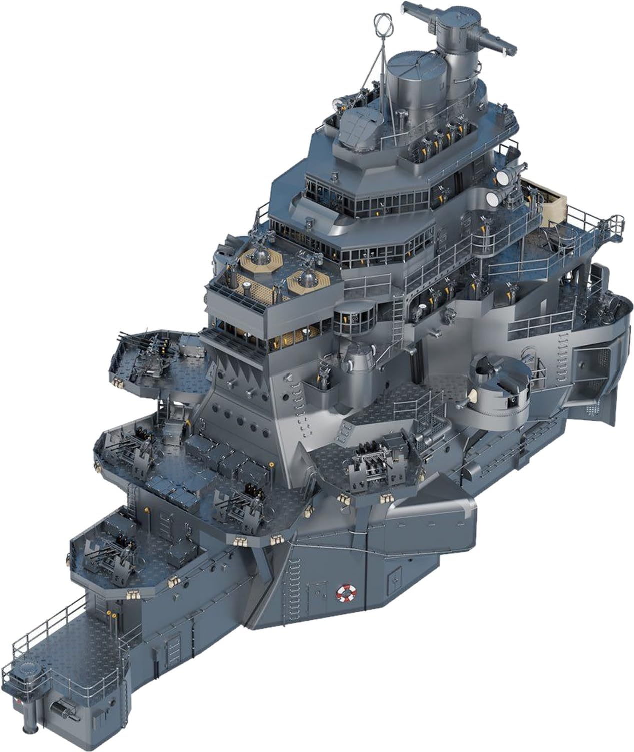 

Bunker Studio Japan Maya Bridge Set 1944 Plastic Model Kit Parts BSTIJN70131 1/700 (for Fujimi) (Ship)