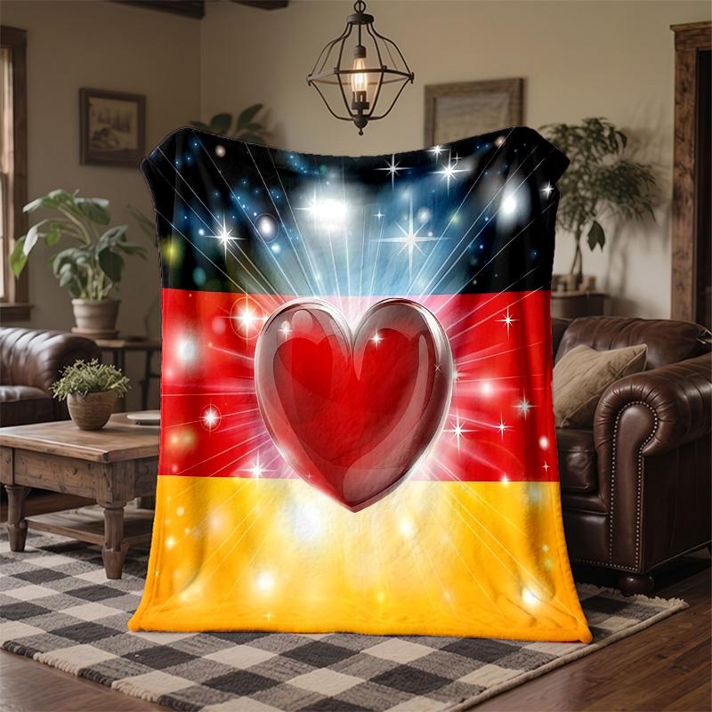 Germany national football team Print Flannel Blanket Soft Warm Sofa Bed Throw Blanket For Home Office Bedroom