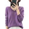 2024 A/W Women's V-Neck Loose Wool & Cashmere Sweater - Soft, Versatile Knit