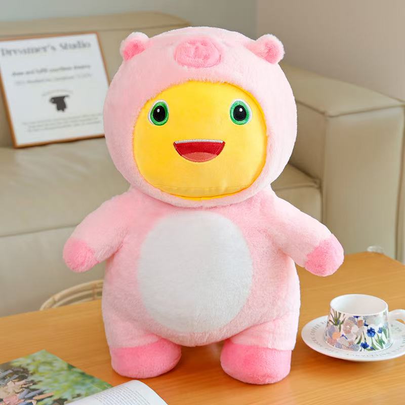 38/50Cm Nieuwe Simulatie Dikke Melk Draak Pop Gevuld Pluche Speelgoed Cartoon Anime Schattig Kussen Kinderverjaardagscadeau Leuke Pop 31cm-50cm yellow