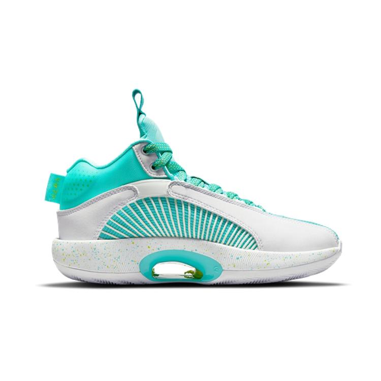 Jordan Air Jordan 35 'Guo Ailun' Slip Resistant Abrasion Resistant Mid Top Children's Basketball Shoes Mint Green DJ3009-100