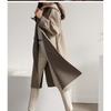 Spring and Autumn new loose woolen women's coat hooded large size coat wish